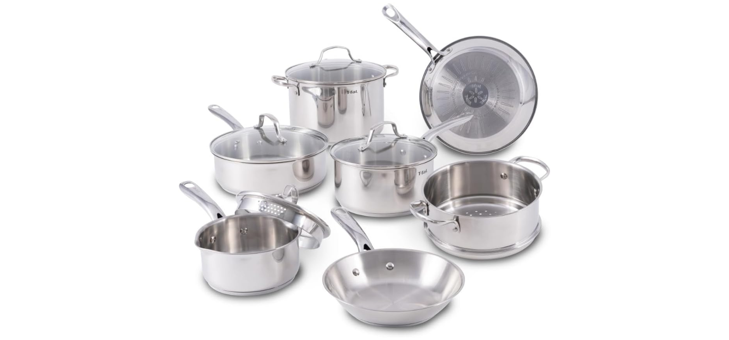 Stainless steel cooking set