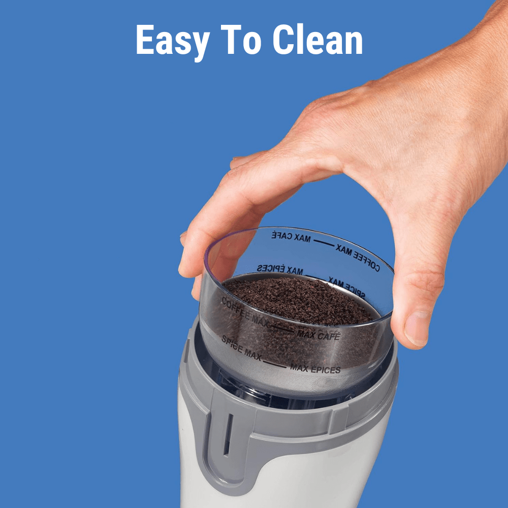 Coffee Grinder easy to clean removable cup
